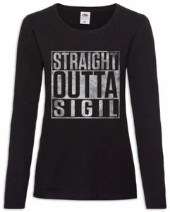 Straight Outta Sigil Damen Langarm T-Shirt Planescape Fun Dungeons & Pen Dragons - Picture 1 of 1