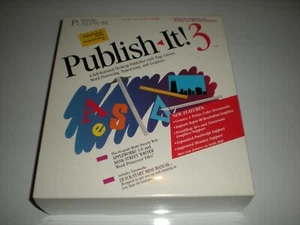 Timeworks Publish-It! 3 desktop publishing for Apple IIc, GS, 2e (enhanced). New - Picture 1 of 3
