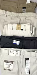Nuevos pantalones informales cómodos de frente plano para hombre -Elige talla y color - Imagen 1 de 15