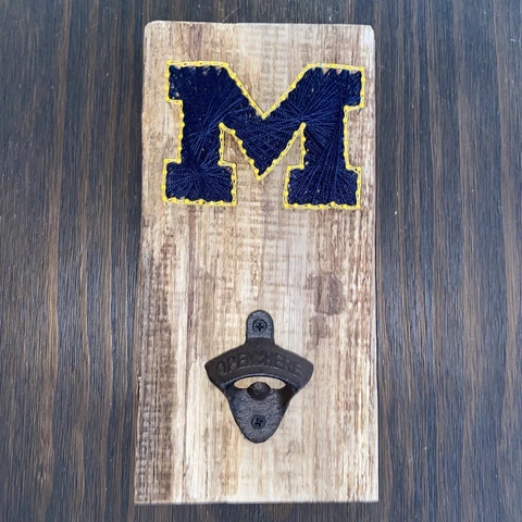 Michigan Wolverines Wall Mount Bottle Opener Cover