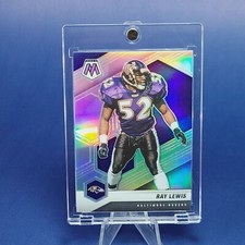 Ray Lewis PANINI SILVER MOSAIC RAVENS INSERT CARD - MINT - W/ CASE
