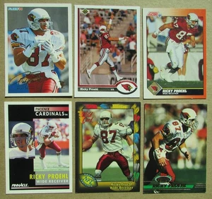 Lote de 6 cartas Ricky Proehl Phoenix Cardinals NFL (1) - Imagen 1 de 2