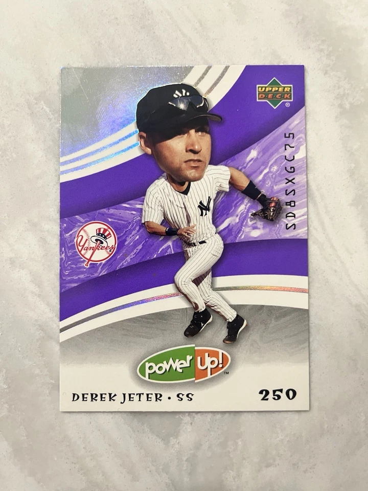 2004 Upper Deck Power Up! Purple 250 Points Derek Jeter #58 HOF SP Foil Yankees - Image 1 of 4