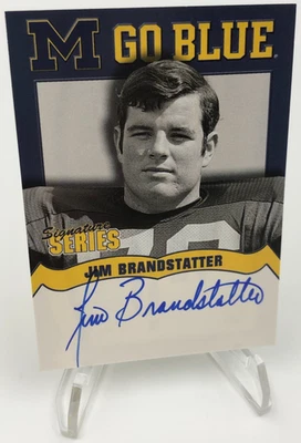 TK Legacy JIM BRANDSTATTER AUTO Card M GO BLUE Signed Card MICHIGAN BROADCASTER - Image 1 of 4