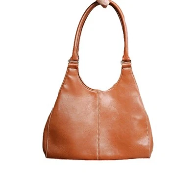 St Johns Bay Shoulder Bag Burnt Orange Leather Hobo Handbag Satchel Office Purse - Image 1 of 4