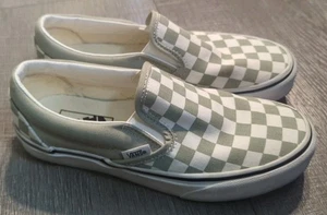 Vans sin cordones verde salvia a cuadros para mujer talla 6,5 para hombre 5,0 - Imagen 1 de 9