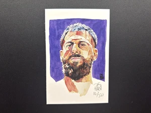DREW GULAK WWE 4"x6" Select Series Art Print by Rob Schamberger #16/50 - Picture 1 of 7
