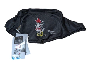 Riñonera Disney Minnie Mouse Cintura Negra Bordada Clásica Lazo Rojo Nueva con Etiquetas - Imagen 1 de 8