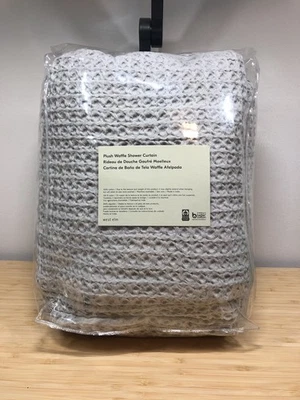 "Cortina de ducha West Elm felpa gofre gris escarcha 72x74"" - venta al por menor $69" Foto 1 de 4