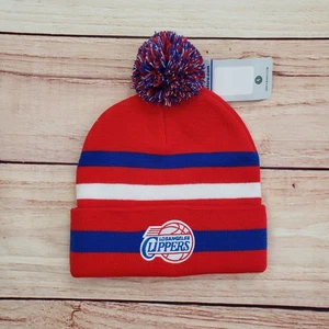 NUEVO Los Angeles Clippers Gorro Gorra Snap Back NBA Baloncesto Pom Pom Para Hombres - Imagen 1 de 9