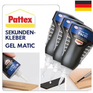 Pattex Sekundenkleber Ultra Matic Gel (3er-Pack x 3g), extra starkes Sekundenkle - Bild 1 von 1