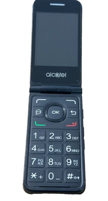 Alcatel Go Flip 4044W 4GB T-Mobile 4G LTE GSM Flip Phone Blue/Black Good - Image 1 of 4