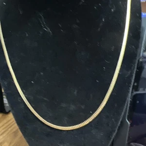 Vintage Halskette goldenes Seil Typ Kette 28 cm keine Markierungen N612 - Bild 1 von 3