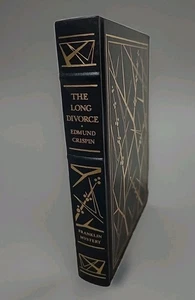 The Long Divorce Edmund Crispin Franklin Library Mystery 1990 Leather Bound EUC - Foto 1 di 10