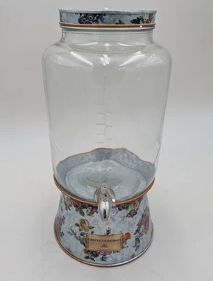 DISPENSADOR DE BEBIDAS MERCADO DE FLORES GALVANIZADO MACKENZIE CHILDS Foto 1 de 4