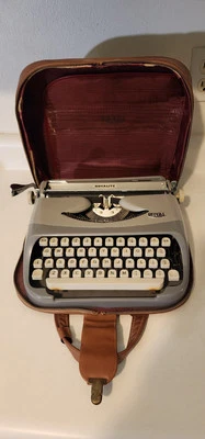 Bolso de cuero portátil raro Royal Royalite para máquina de escribir de colección Foto 1 de 4