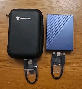 Disque dur WD My Passport Ultra 5 To avec étui et fils. Entièrement fonctionnel. - Photo 1/11