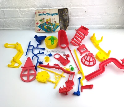 VTG 1999 Hasbro MOUSE TRAP GAME Pieces & Instructions ONLY - NOT COMPLETE - Image 1 of 4
