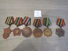 SIX VINTAGE BRONZE CHINESE MILITARY MEDALS (9)
