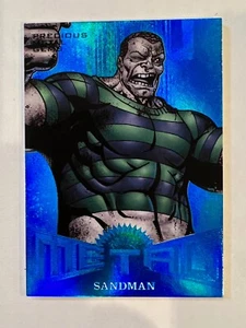 2017 Fleer Ultra Spider-Man Metal BLUE PMG MM15 SANDMAN 1/49 Alpha😍😍😍😍 VHTF - Picture 1 of 4