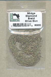 Midge Diamond Braid - olive dun     MDB255