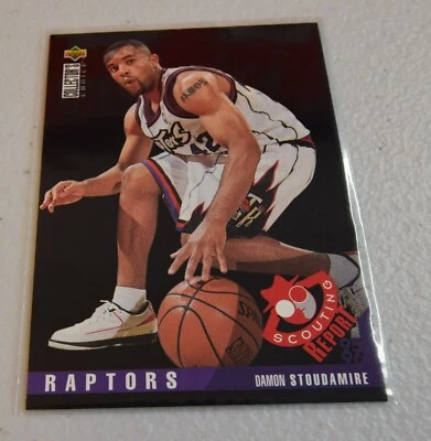 1995-96 Collector's Choice Scouting Report Damon Stoudamire RC #346 Toronto - Image 1 of 2