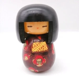 13cm Vintage Japanese Creative KOKESHI Doll – Hand-Painted Folk Art KOD154 - Picture 1 of 15
