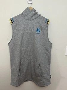 Curry Brand Steph Curry Fleece Sleeveless Hoodie Size Men L-Long Under Armour - Picture 1 of 7