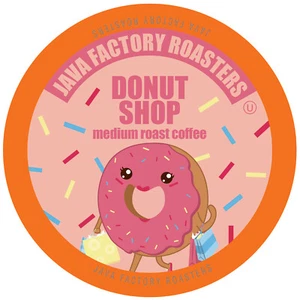 Donut Shop Blend by Java Factory,Flavored Med Roast Coffee Pods,Keurig 2.0,80 CT - Picture 1 of 10