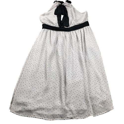 UNDERCOVER Abito donna Victoria's Secret taglia 8 a pois reggicalze schiena cravatta davanti fiocco nuovo senza etichette