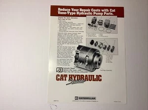 CAT HYDRAULIC SERVICE VANE-TYPE HYDRAULIC PUMP PARTS SINGLE SHEET - Picture 1 of 1