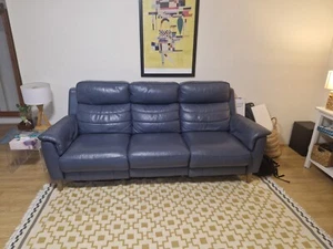 Nick Scali High Quality Leather Electric Recliner 3 seat Sofa Great Condition - Picture 1 of 11