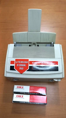 OKI Okipage 4W  Stampante Laser + 2 toner (testata accensione, vedi descrizione) - Immagine 1 di 4
