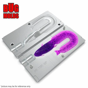 Cebo Hágalo Usted Mismo Molde de Pesca Cebos de Plástico Suave Señuelo Plastisol Lubina Bagre - Imagen 1 de 3