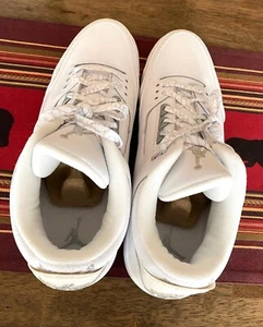 2007 NIKE AIR JORDAN 3 RETRO OG " PURE MONEY" White/Silver 136064-103 NEW SZ 14 - Picture 1 of 24