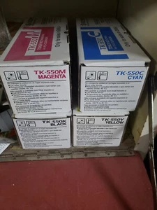 kyocera toner kit tk-550 m c k y new - Photo 1/1