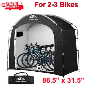 Travel Portable Bike Storage Shed Tent - Waterproof, UV Protection for 2-5 Bikes - Picture 1 of 10