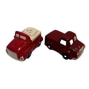 Salz und Pfefferstreuer Vintage Stil Rot und Burgunder LKW - Bild 1 von 13