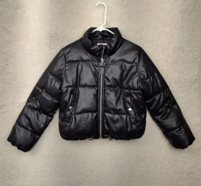 Chaqueta acolchada H M Niñas Prendas exteriores 10 negra 100 % poliéster manga larga cremallera completa Foto 1 de 4