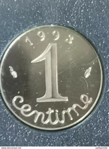 1 CENTIME EPI BE 1993 DU COFFRET / FRANCE - Imagen 1 de 2
