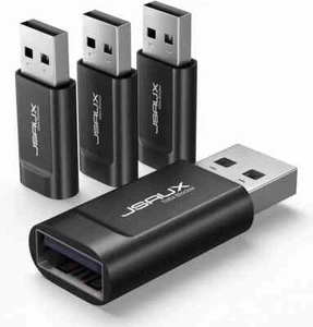 USB Data Blocker, (4-Pack) USB-A Defender Only for Quick Charge, Protect Against - Picture 1 of 7