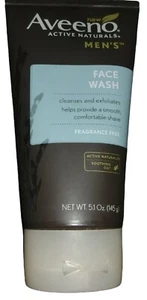 Aveeno Active Naturals Para Hombre Lavado Facial Sin Fragancia 5,1 oz Con Avena Nuevo Difícil de Difícil - Imagen 1 de 2