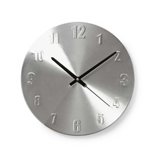 OROLOGIO DA PARETE 30 cm in Alluminio Stile Moderno Elegante Minimalista