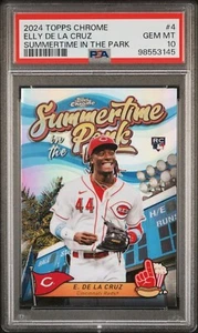 2024 Topps Chrome #SITP-4 ELLY DE LA CRUZ Summertime In The Park - PSA 10 - Picture 1 of 2