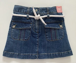 Gymboree Wish You Were Here Rope Belt Denim Skort Skirt Girl's Size 5 NWT - Picture 1 of 3