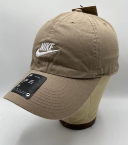 Nike Taupe Billed Club Cap White Futura Logo Size L/XL FB5368-247 - Picture 1 of 4