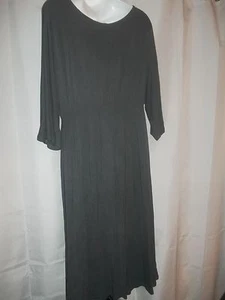 Vestido tejido jersey cintura elástica kimono gris mossimo talla XL para dama nuevo sin etiquetas - Imagen 1 de 3