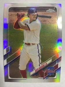 2021 Topps Chrome SILVER REFRACTOR Rhys Hoskins #182 (Phillies) - Bild 1 von 2