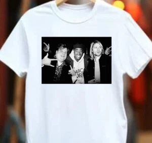 Chris Farley Tupac Shakur And Kurt Cobain Unisex Men'S Women'S Cotton T-Shirt Vi - Picture 1 of 3