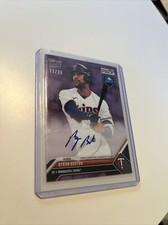 2023 Topps Now Road to Opening Day Byron Buxton PURPLE On Card Auto /25